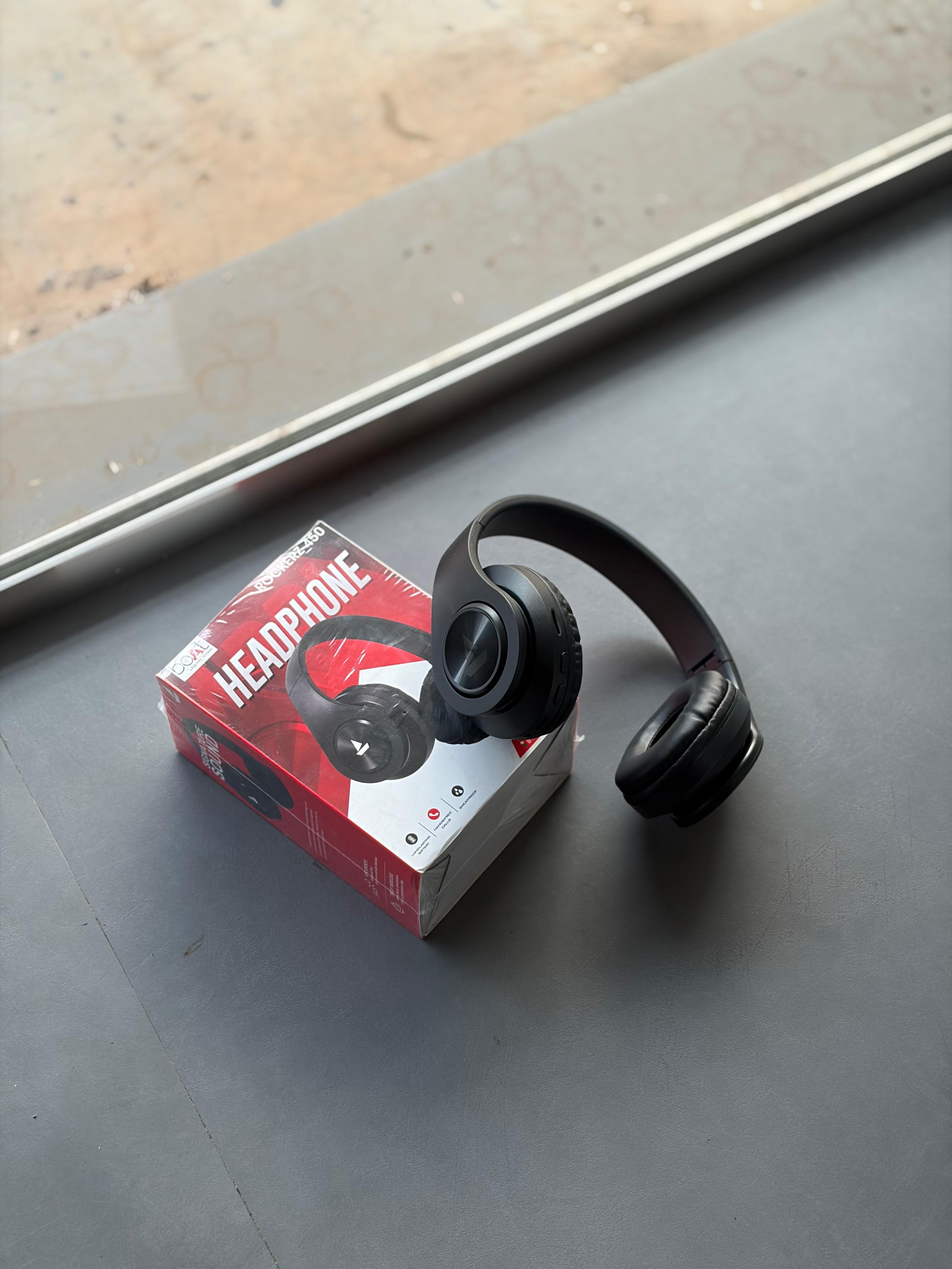 🎧boAt Rockerz 450 Wireless Headphones (Black)